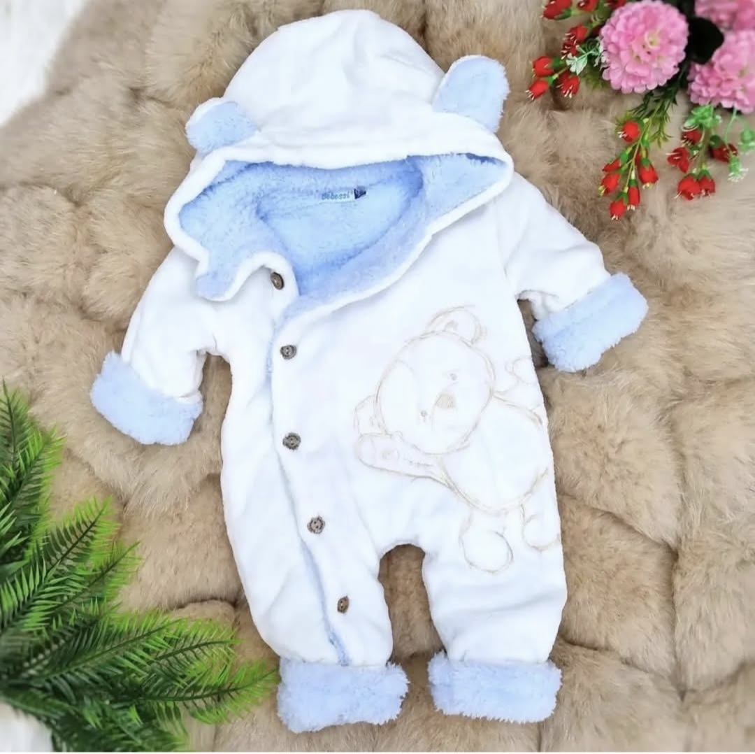 Bebi skafander za zimu – Plišani model sa toplim krznom
