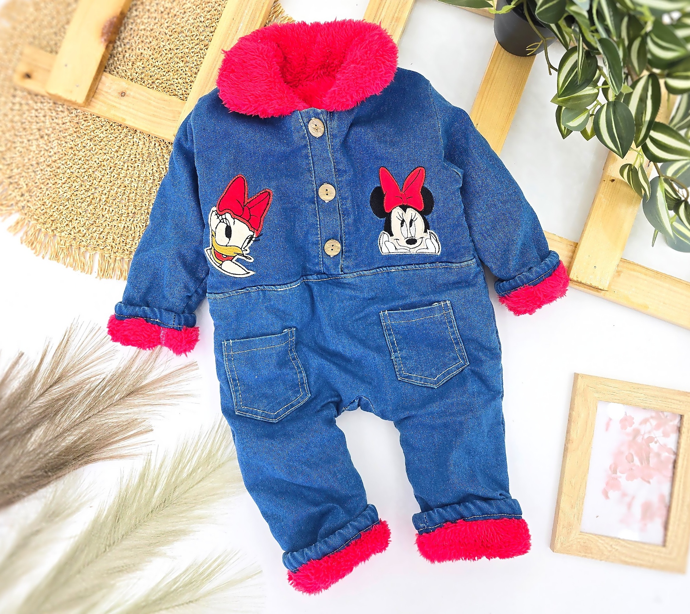 Teksas kombinezon sa postavom i motivima