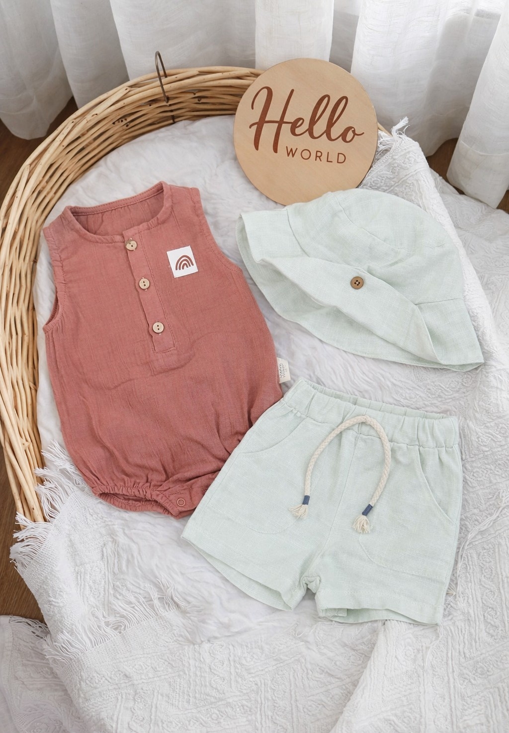 Letnji trodelni komplet za bebe dečake