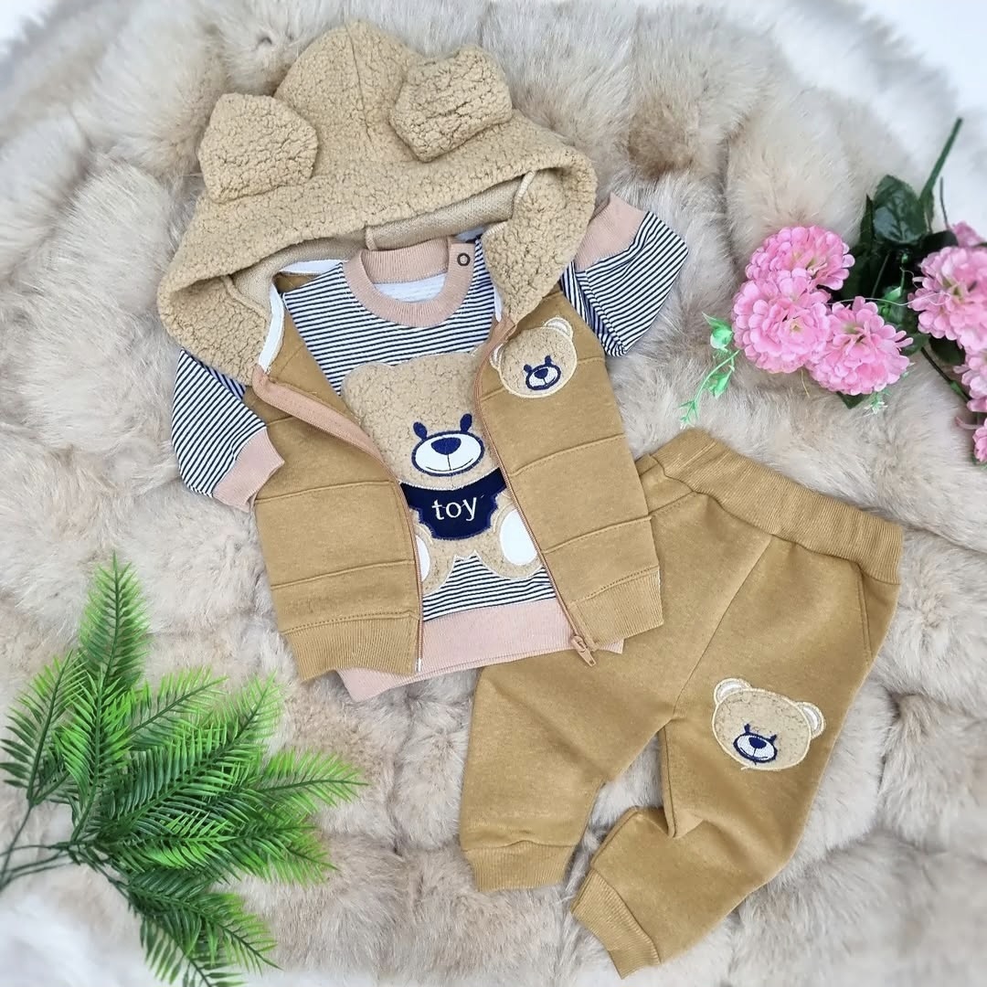 Trodeli termo komplet za bebe – bluza, donji deo i prsluk