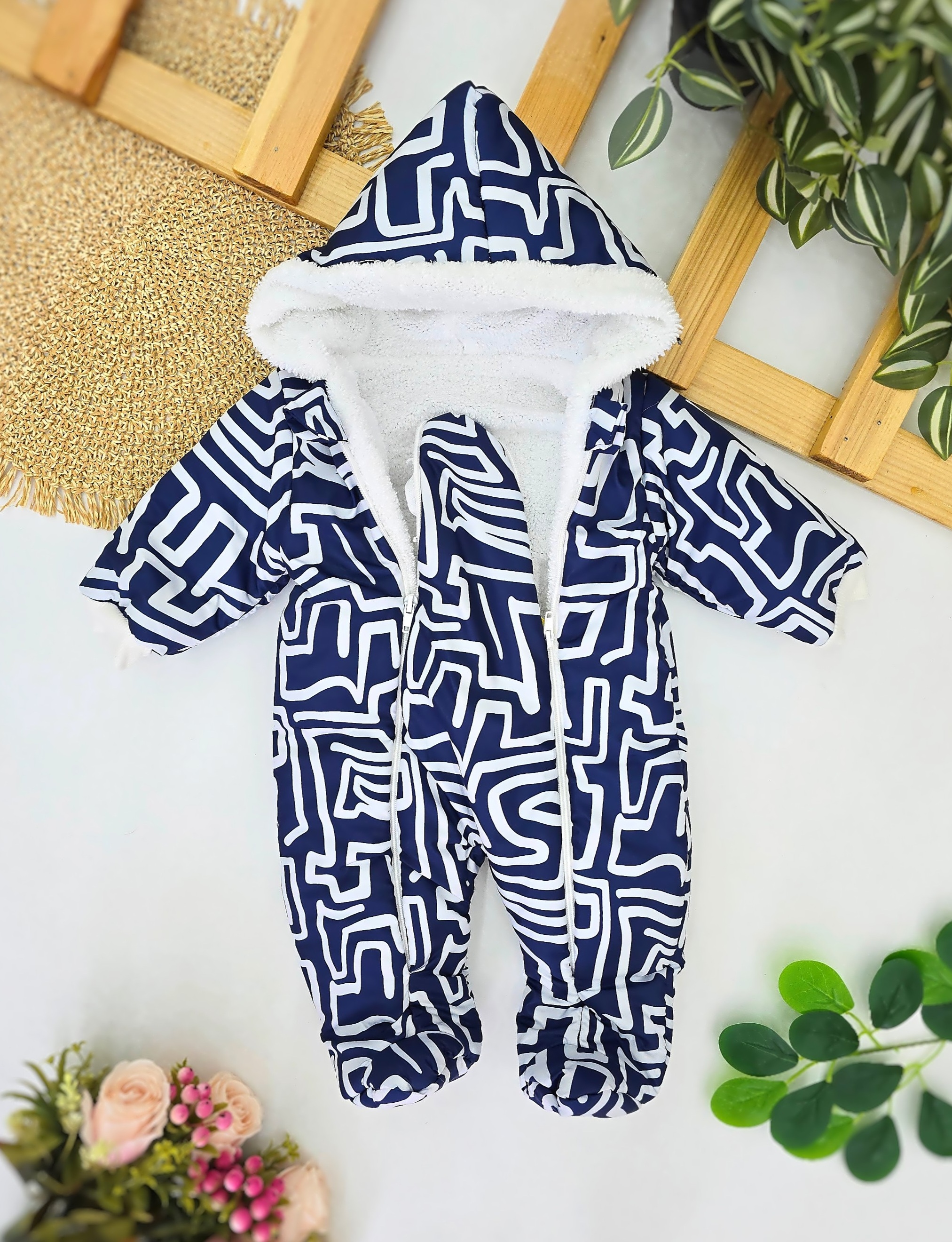 Zimski skafander sa zatvorenim stopicama – teget