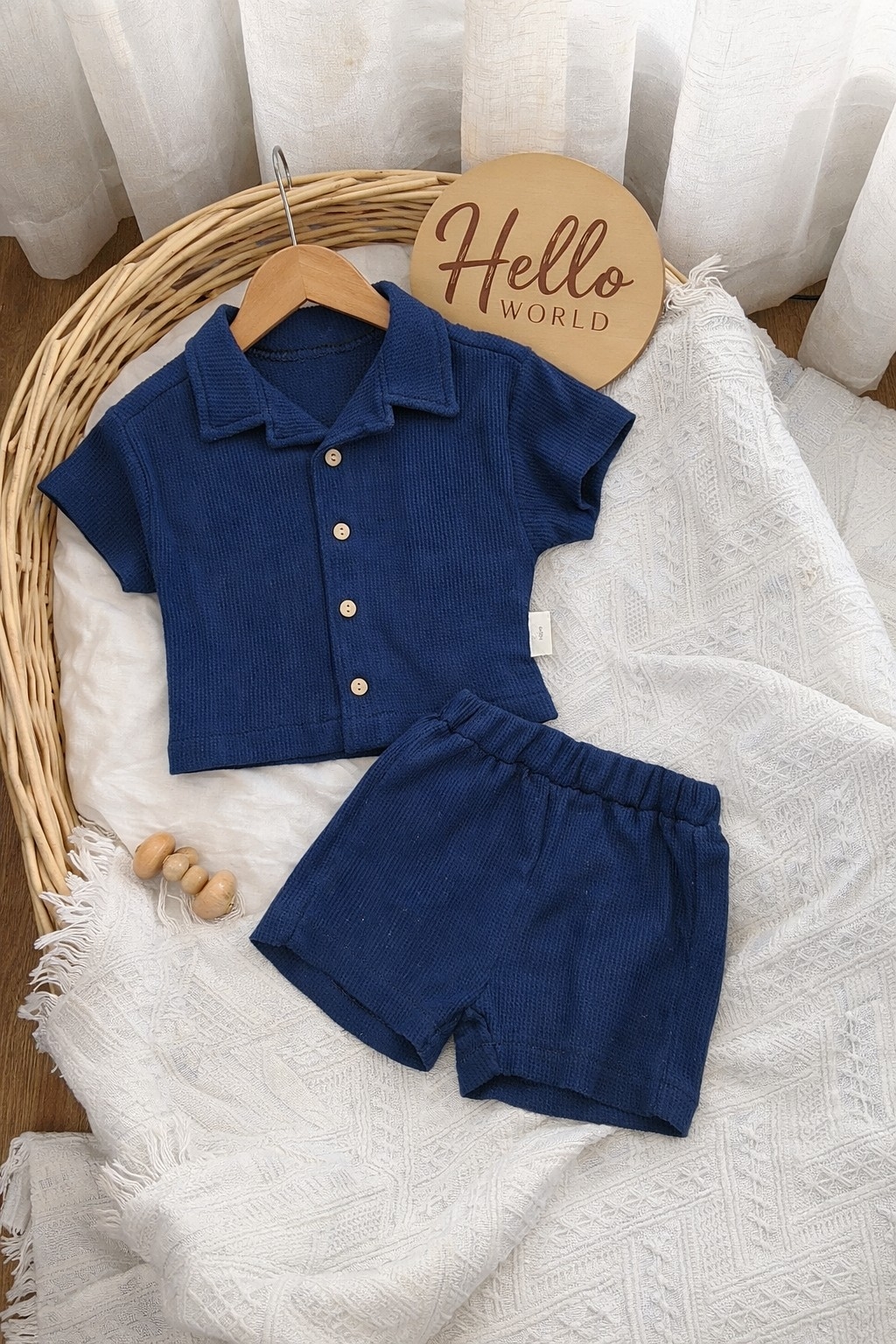 Letnji bebi set za dečake – košuljica i šorts