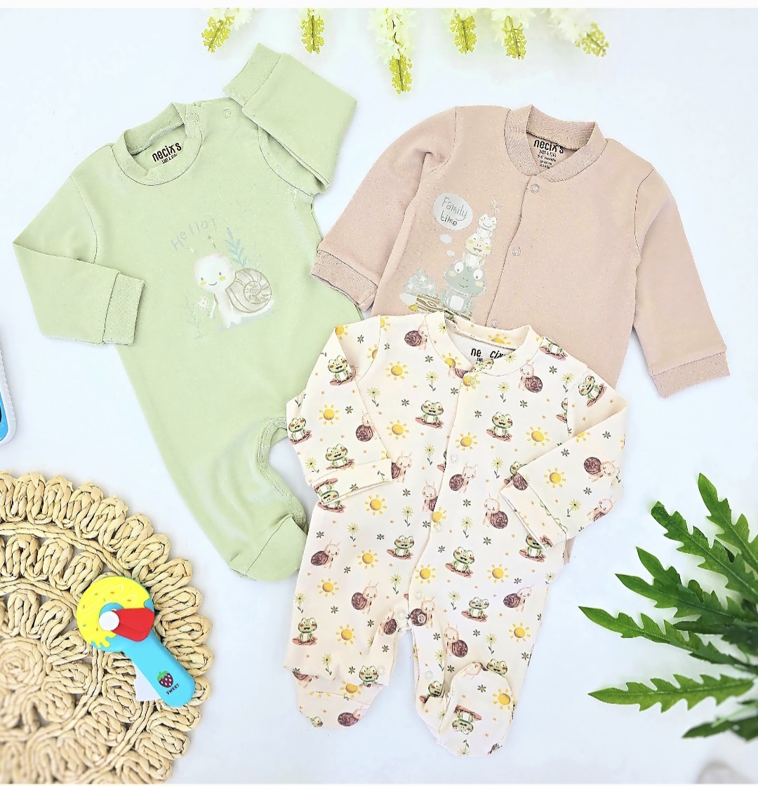 Set tri štrample za bebe - mekane i udobne