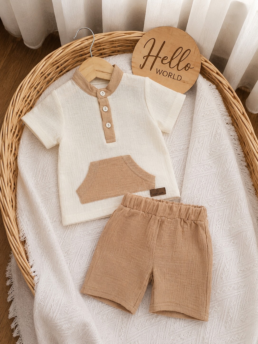 Muslin letnji set za dečake – majica i šorts