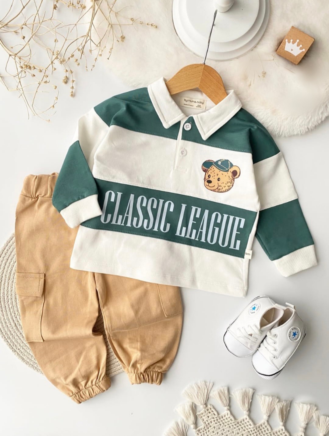 Komplet za dečake- džeparke i bluza sa kragnom