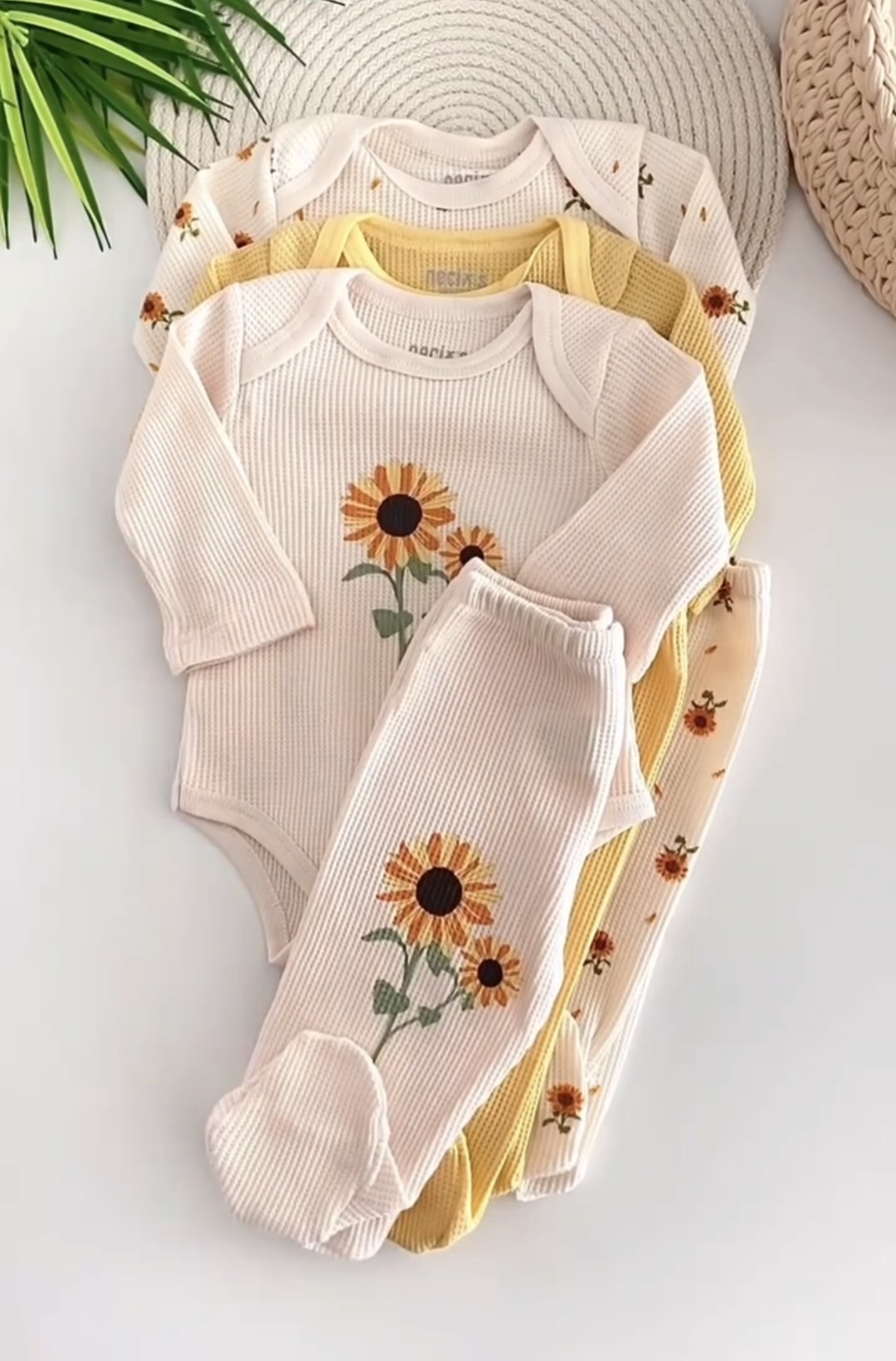 Šestodelni set za bebe – suncokreti