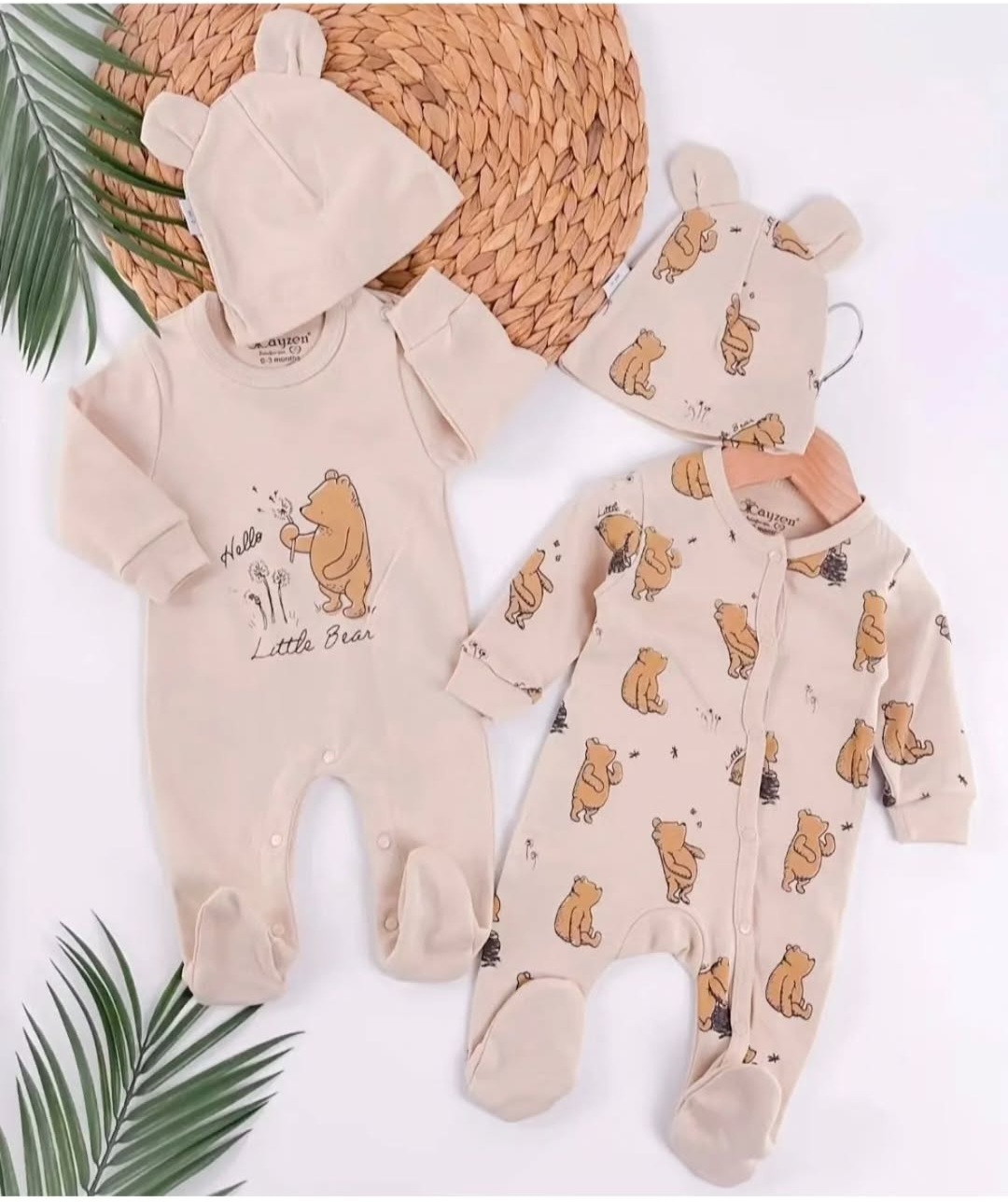 Četvorodelni set sa nežnim meda dezenom