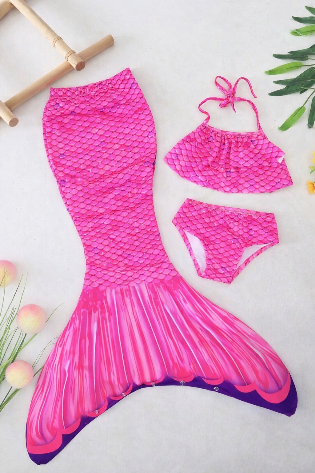 Trodelni kupaci Sirena u pink boji